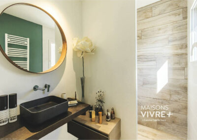 Maison contemporaine toit plat dans l'Ouest Lyonnais