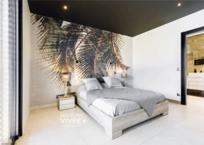 Maison contemporaine sur 3 niveaux en L dans les Monts d'Or
