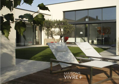Maison de plain-pied en toit-terrasse à Ecully dans l'Ouest lyonnnais