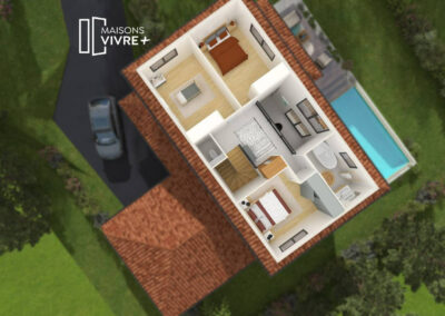 TERRAIN + MAISON À COLOMBIER-SAUGNIEU