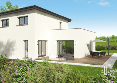 TERRAIN DE 657 M² AVEC PROJET DE CONSTRUCTION SUR MESURE DE MAISON A CAILLOUX-SUR-FONTAINES (69270)
