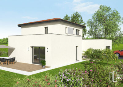 TERRAIN DE 657 M² AVEC PROJET DE CONSTRUCTION SUR MESURE DE MAISON A CAILLOUX-SUR-FONTAINES (69270)