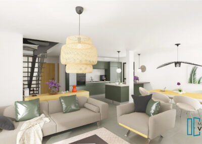 TERRAIN DE 657 M² AVEC PROJET DE CONSTRUCTION SUR MESURE DE MAISON A CAILLOUX-SUR-FONTAINES (69270)