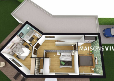 TERRAIN ET PROJET DE MAISON À FRONTENAS