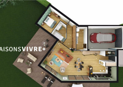 TERRAIN ET PROJET DE MAISON À FRONTENAS