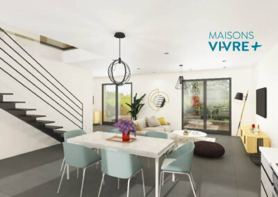 TERRAIN + PROJET DE MAISON 4 CHAMBRES AVEC VUE SAONE A ST ROMAIN AU MONT D'OR