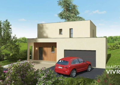 TERRAIN + PROJET DE MAISON 4 CHAMBRES AVEC VUE SAONE A ST ROMAIN AU MONT D'OR