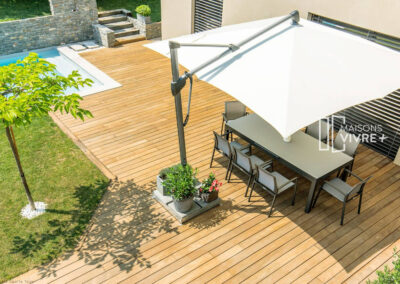 Maison contemporaine en L
