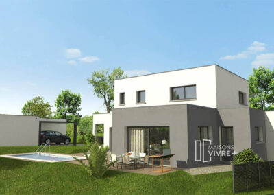 Maison contemporaine dans l'ouest Lyonnais
