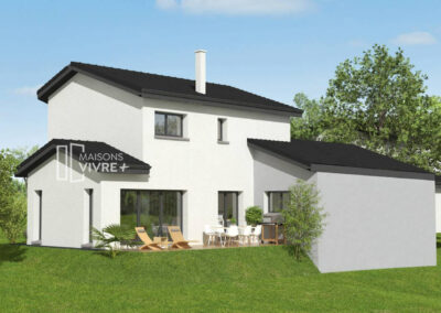 Maison traditionnelle avec tuiles foncées